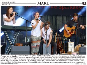 Threepwood N Strings beim Hattinger Altstadtfest