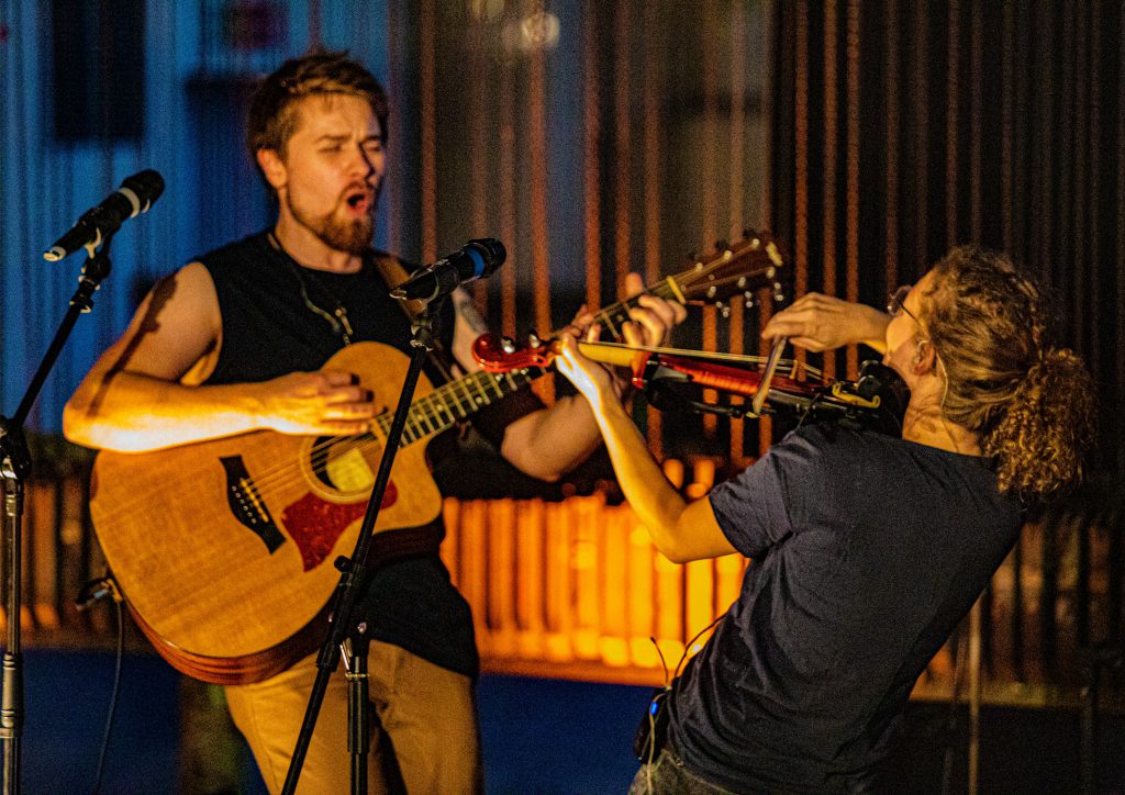 TnS - Zeche Ewald Herten - Threepwood N Strings, Robin und Eva