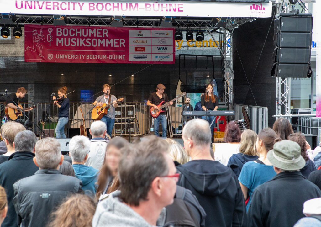 Threepwood 'N Strings beim Bochumer Musiksommer 2019 - Univercity Bühne