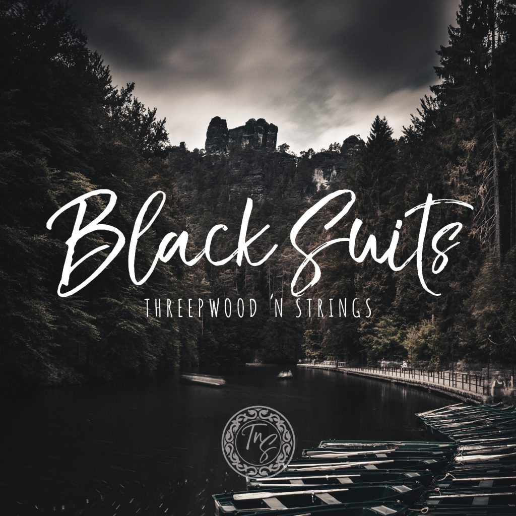 Cover "Black Suits" von Threepwood N Strings